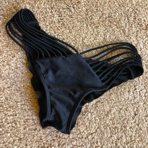 Luli Fama black scrunch bikini